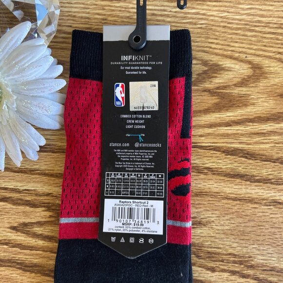 Stance Toronto Raptors NBA Socks Official Team Gear Medium 6-8.5 - Picture 2 of 4